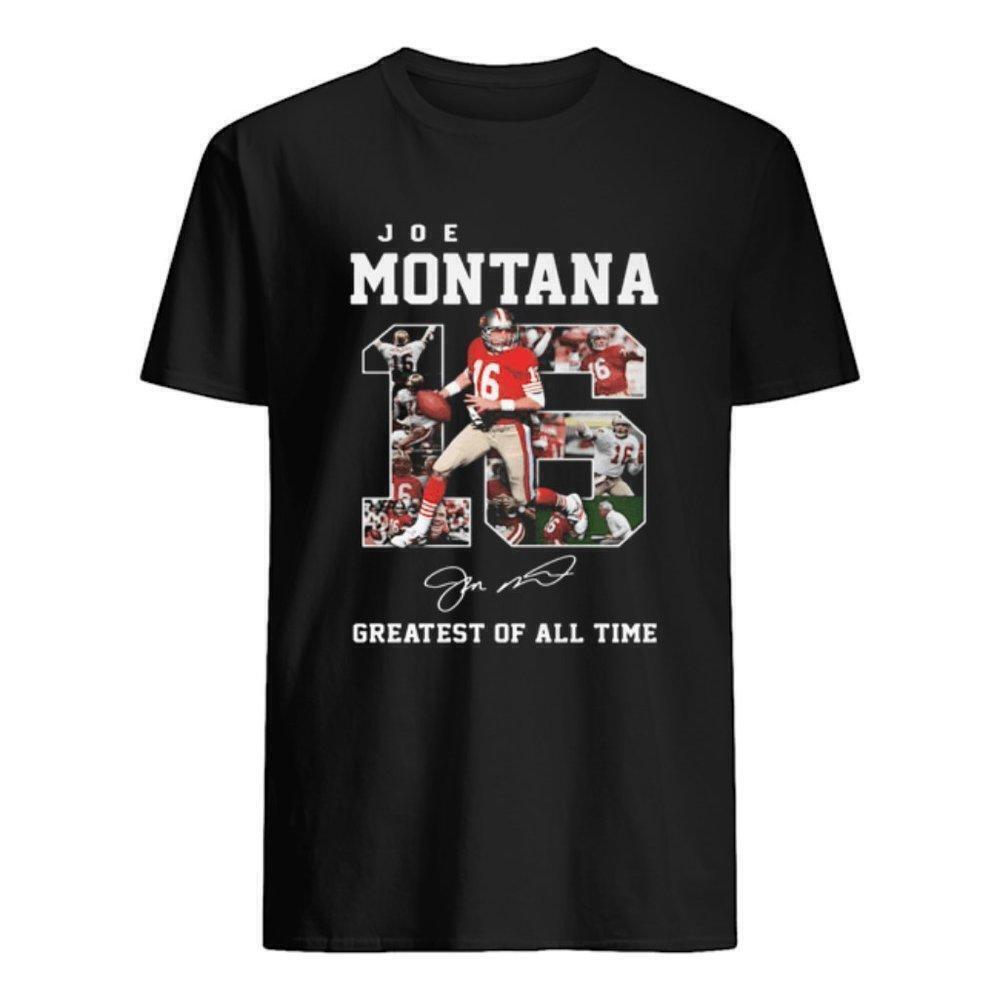 Joe Montana Legendary Quarterback Football Icon Fan T-Shirt